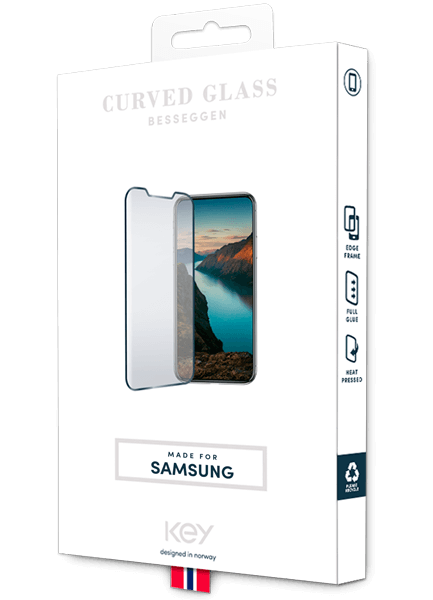<p>KEY kurvet glass til Galaxy S23+</p>