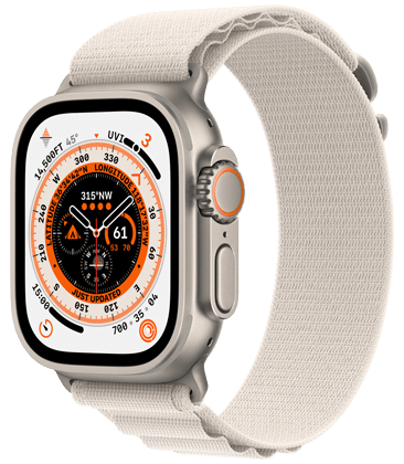 <p>Apple Watch Ultra Titan Alpine Loop, stjerneskinn, str S</p>