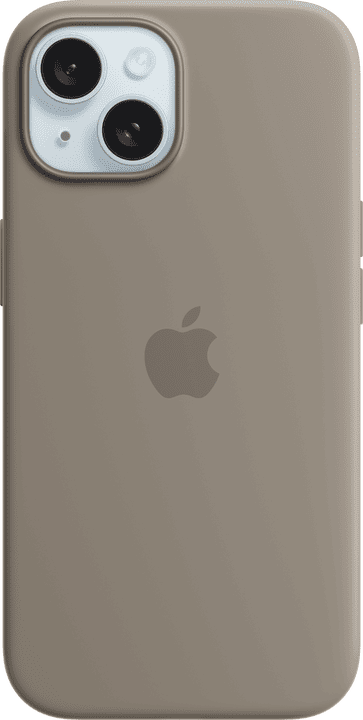 <p>Apple Silikondeksel med MagSafe til iPhone 15, leire</p>