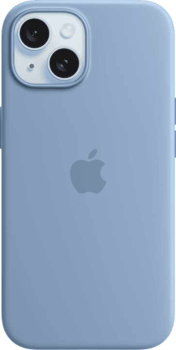 <p>Apple Silikondeksel med MagSafe til iPhone 15, vinterblå</p>
