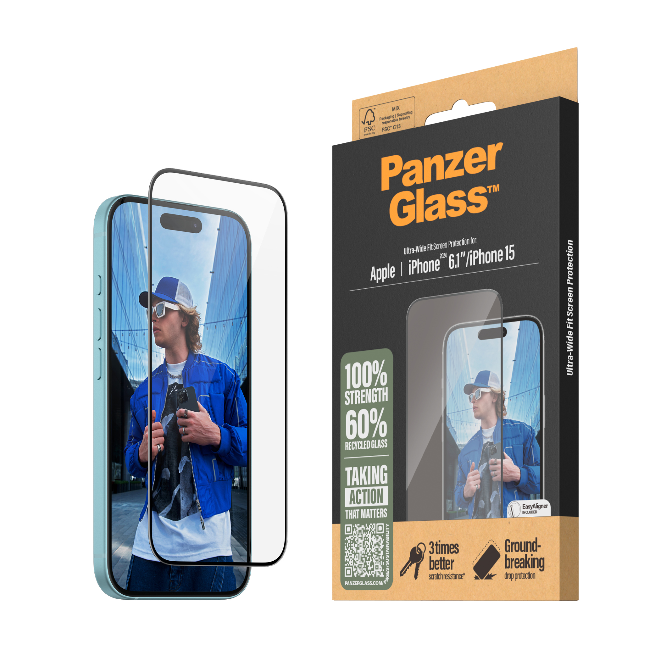 <p>PanzerGlass UWF til iPhone 16</p>