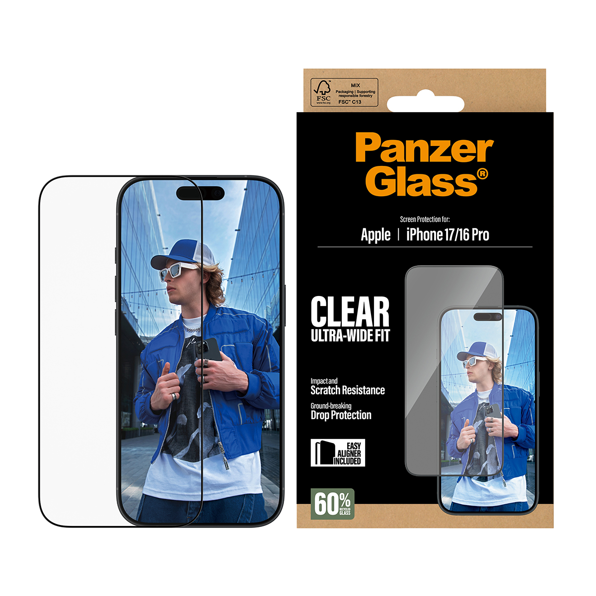 <p>PanzerGlass UWF til iPhone 17 / 16 Pro</p>