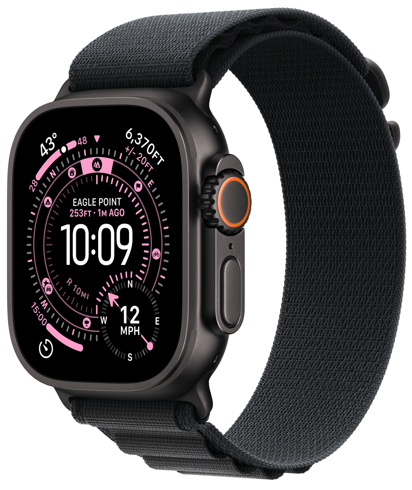 <p>Apple Watch Ultra 3 svart titanium case 49mm, svart alpine loop, M</p>