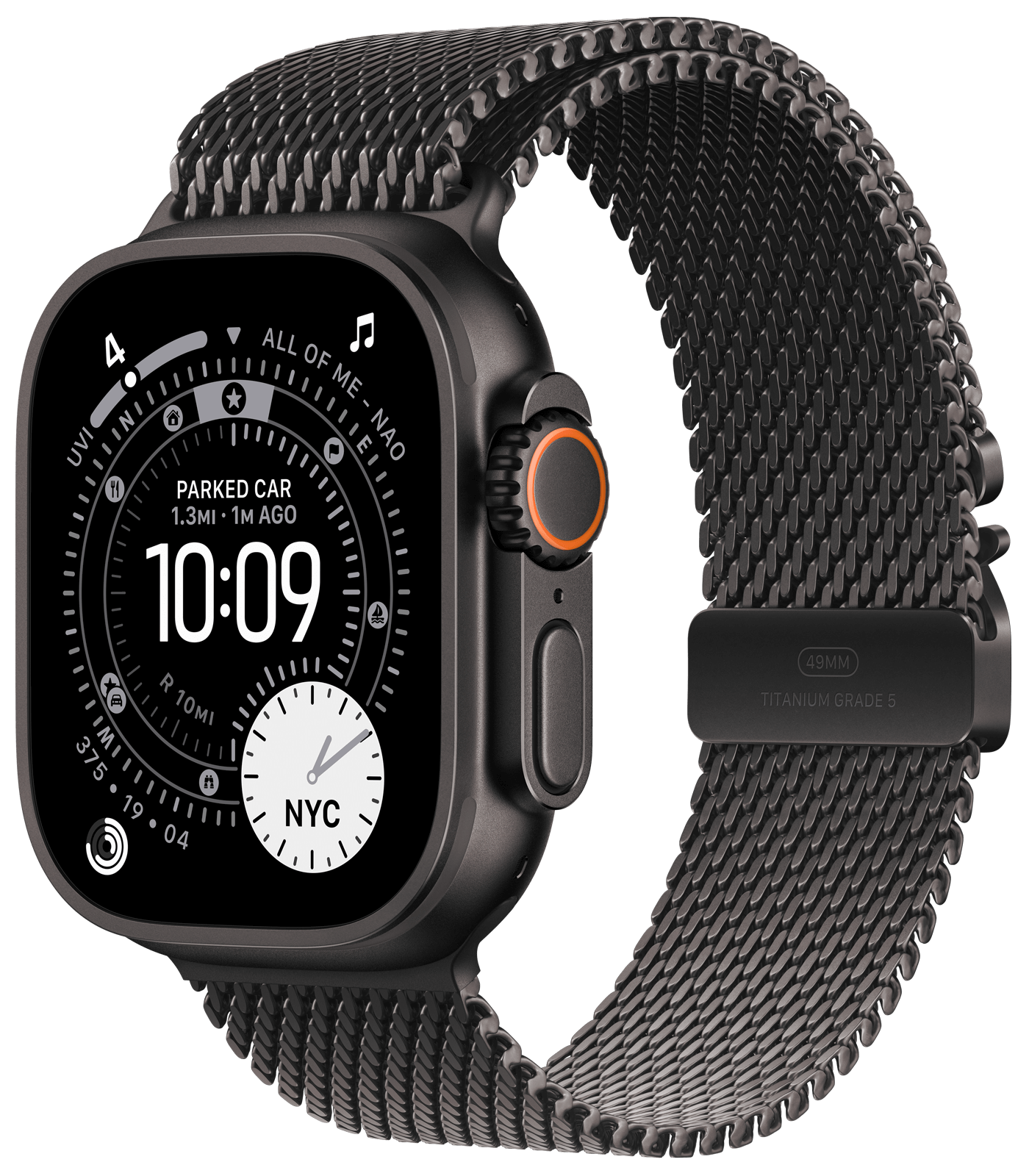 <p>Apple Watch Ultra 3 svart titanium case 49mm, svart milanese loop, L</p>
