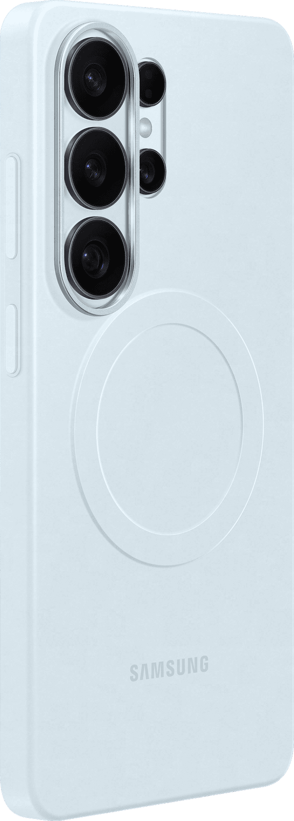 <p>Samsung silikondeksel m/magnet til Galaxy S26 Ultra, bl&aring;</p>