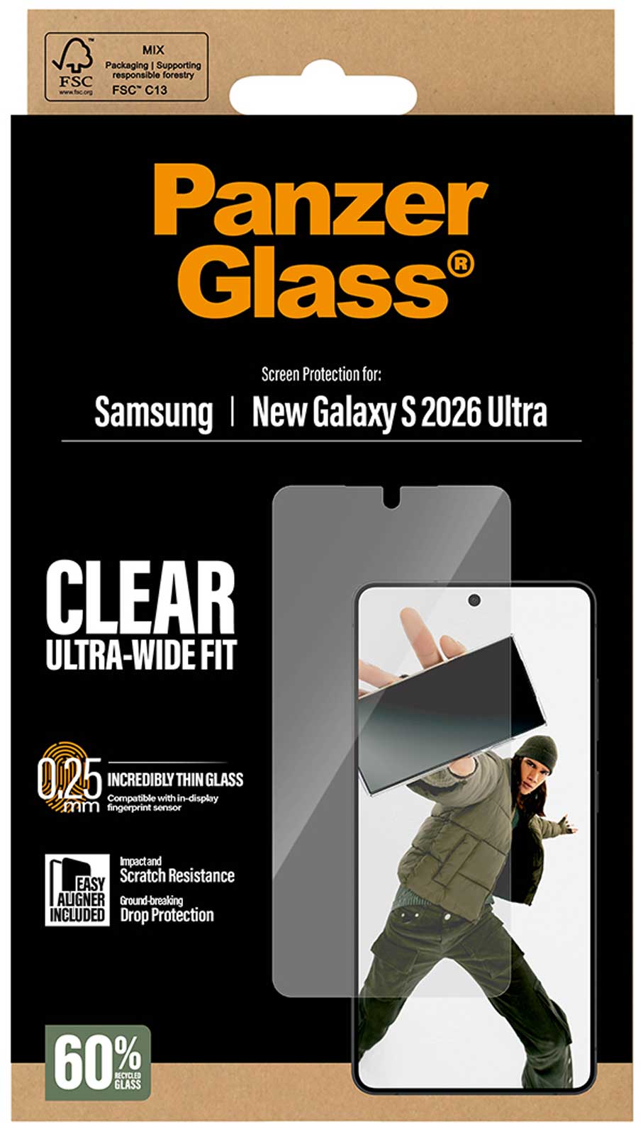 <p>PanzerGlass UWF til Galaxy S26 Ultra</p>