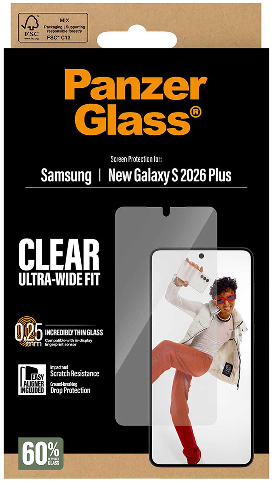 <p>PanzerGlass UWF til Galaxy S26+</p>
