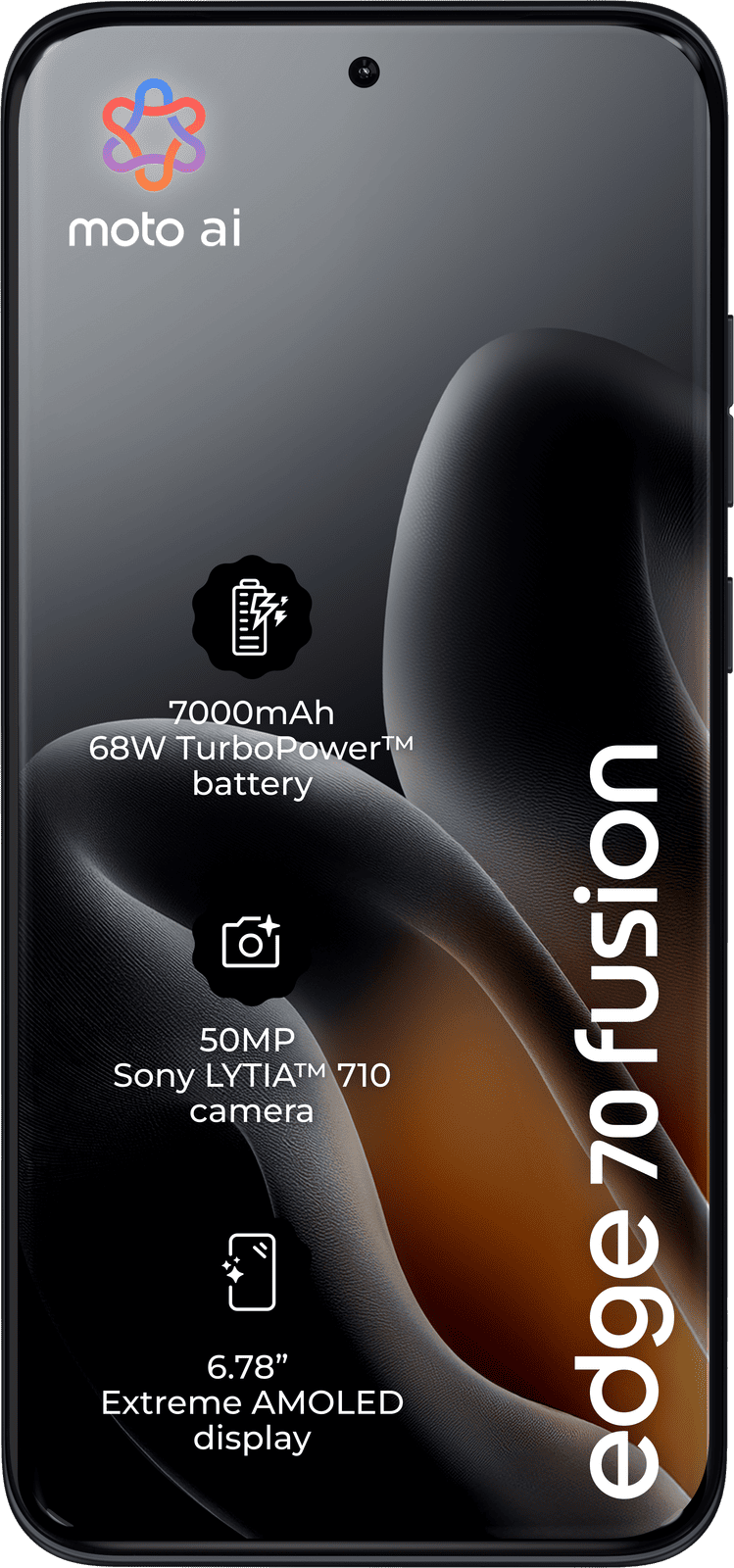 <p>Motorola Edge 70F 256GB, svart</p>