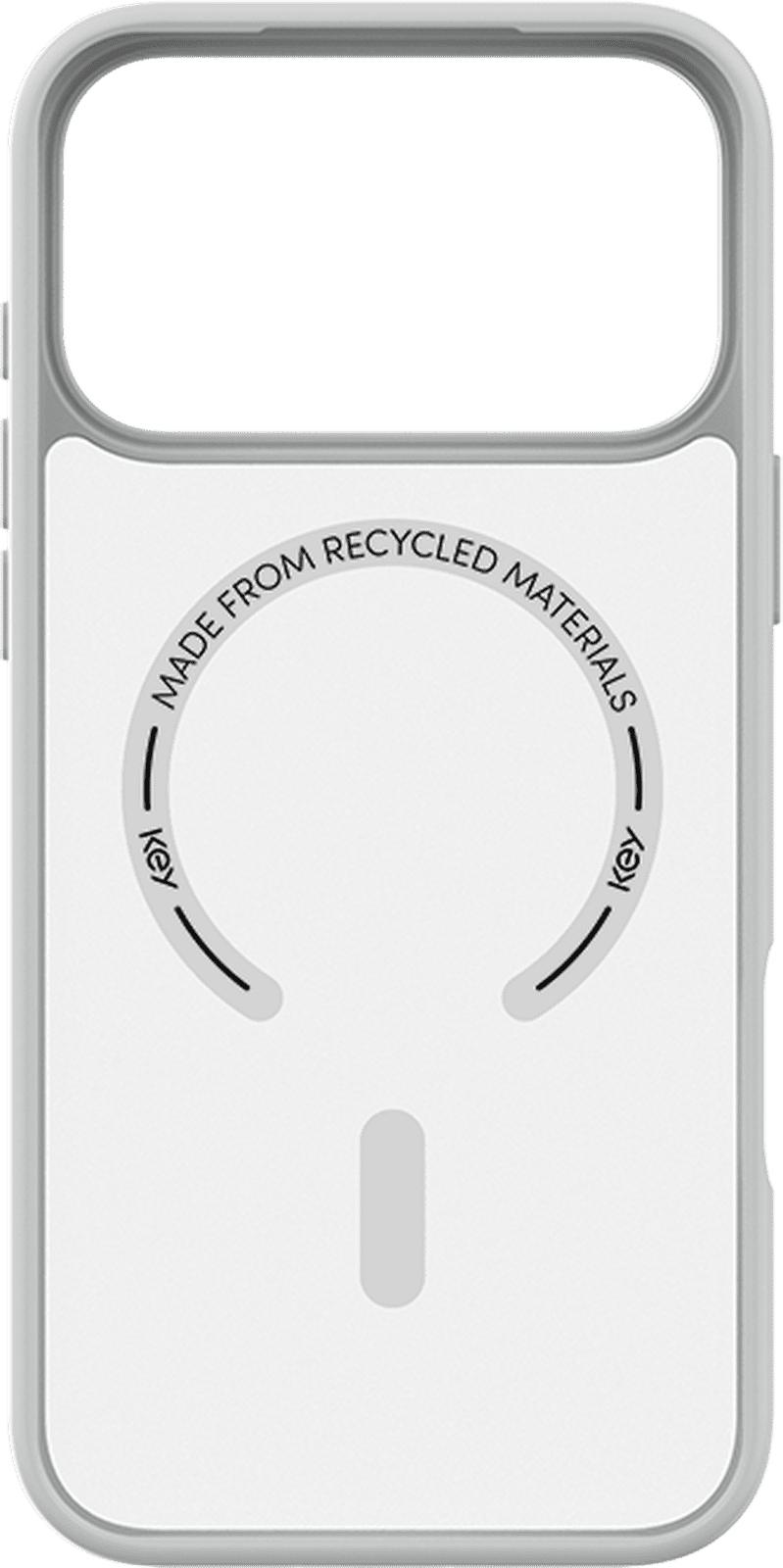 <p>Key frosted case med MagSafe til iPhone 18 Pro / 17 Pro, krem</p>