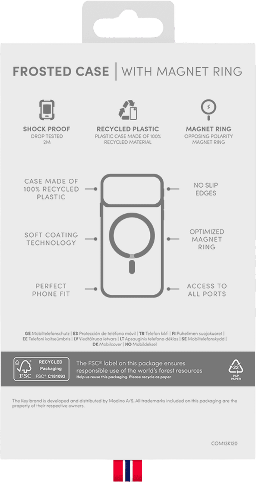 <p>Key frosted case med MagSafe til iPhone 18 Pro Max / 17 Pro Max, krem</p>
