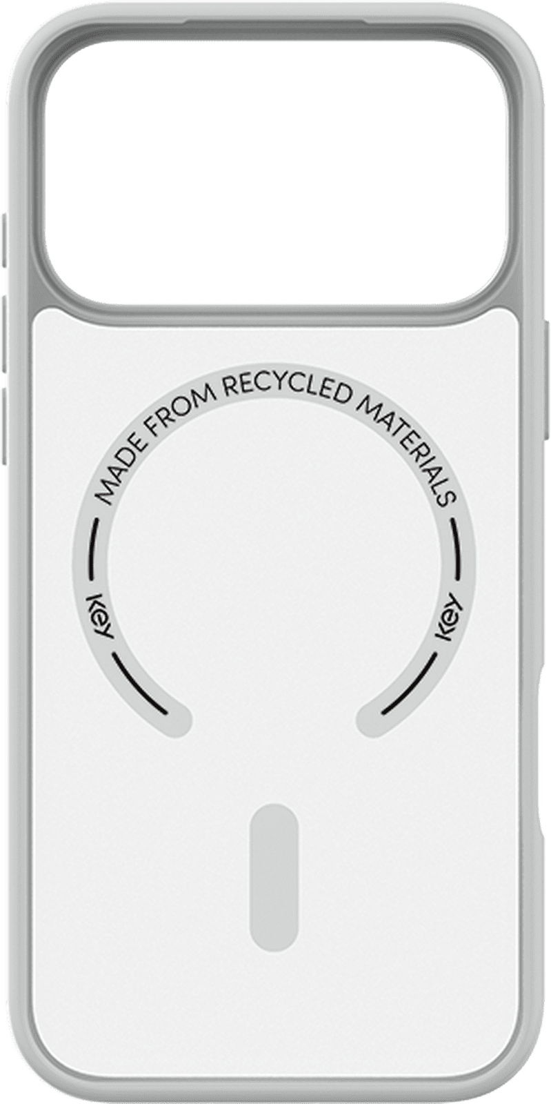 <p>Key frosted case med MagSafe til iPhone 18 Pro Max / 17 Pro Max, krem</p>