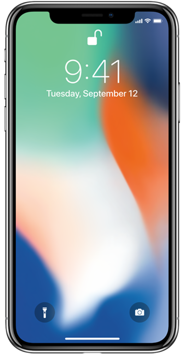 Apple iPhone X 64GB, sølv