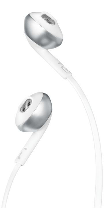 JBL Tune T205 trådløse øreplugger, sølv