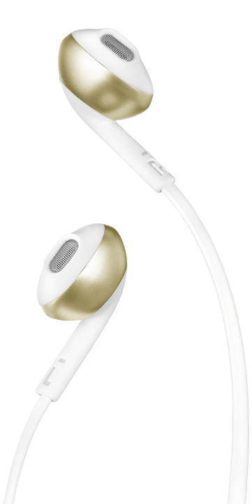 JBL Tune T205 trådløse øreplugger, gull