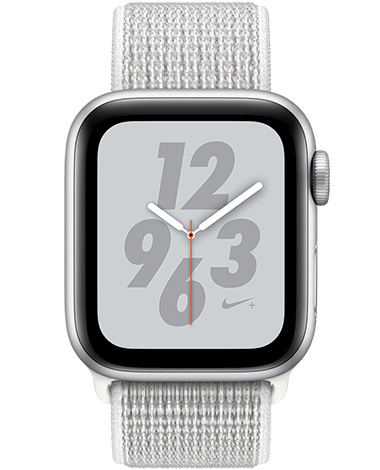 Apple Watch 4 Nike+ GPS 40mm, sølv/hvit