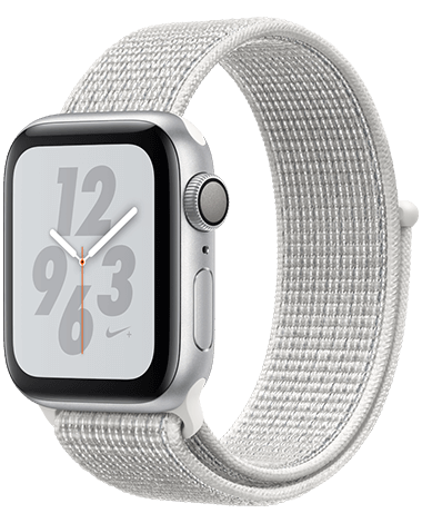 Apple Watch 4 Nike+ GPS 40mm, sølv/hvit