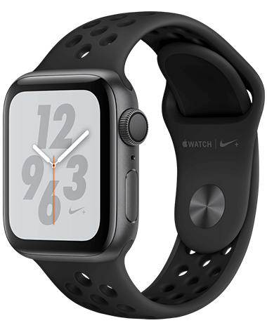 Apple Watch 4 Nike+ GPS 40mm, grå/svart