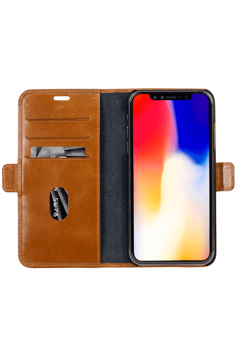 dbramante wallet iPhone XR, brun