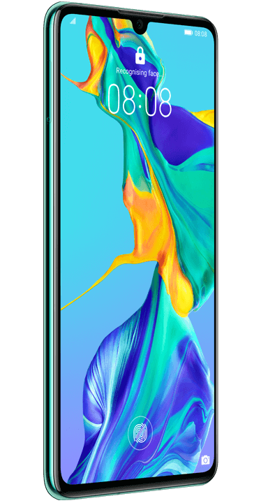 Huawei P30, blågrønn