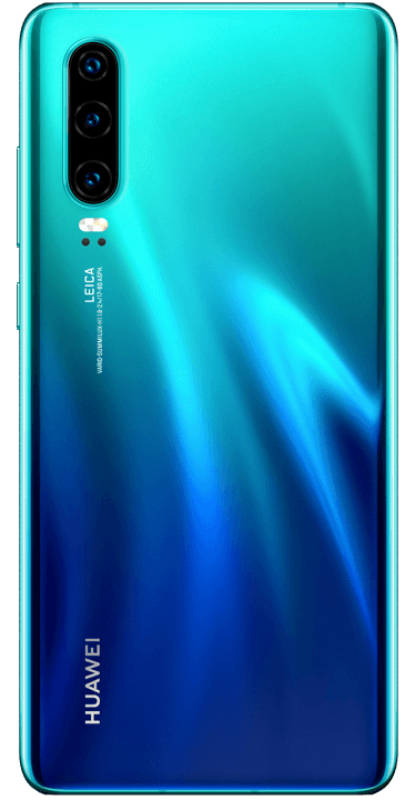 Huawei P30, blågrønn
