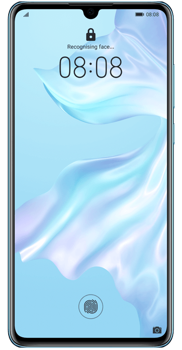 Huawei P30, hvit