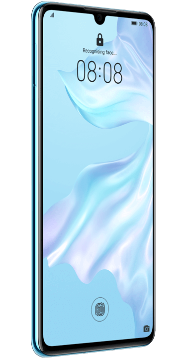 Huawei P30, hvit