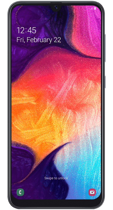 Samsung Galaxy A50, svart