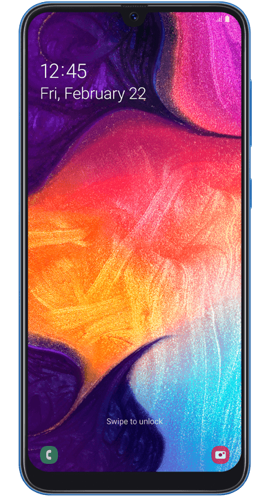 Samsung Galaxy A50, blå