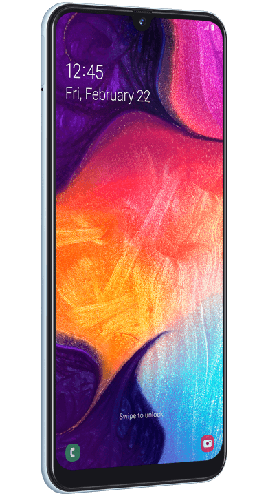 Samsung Galaxy A50, hvit