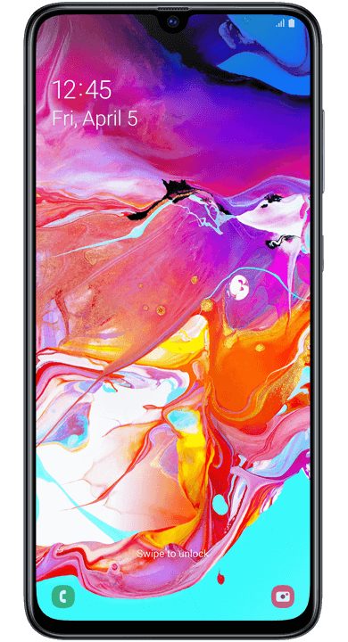Samsung Galaxy A70, svart