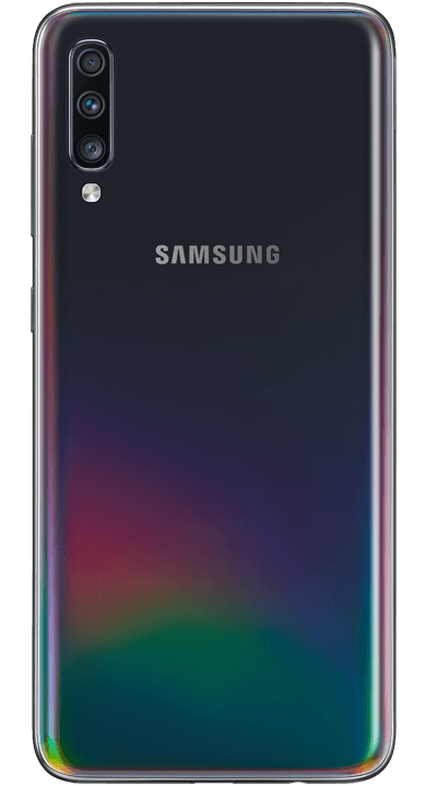 Samsung Galaxy A70, svart