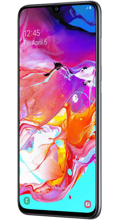 Samsung Galaxy A70, svart
