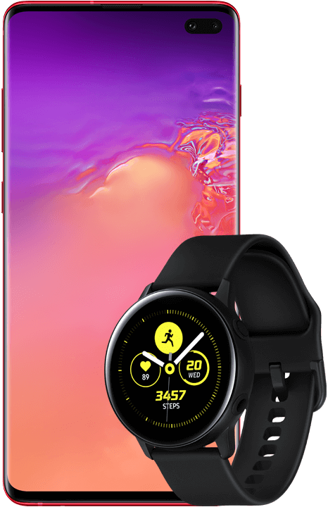 Samsung Galaxy S10+, 128GB, rød